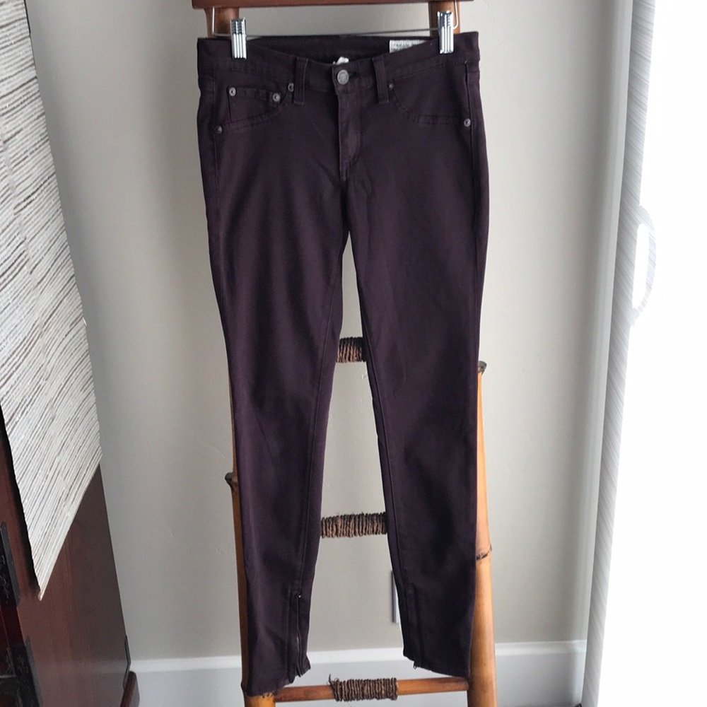 Rag & Bone zipper leggings Size 26